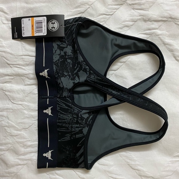 Under Armour WomensCrossback Printed Sports Bras - Picture 4 of 4